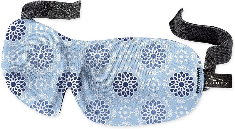 Bucky 40 Blinks Máscara para os Olhos para Viagem e Sono, Starling Blue