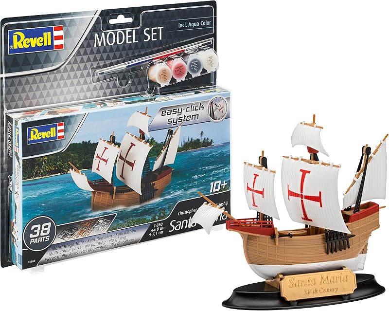 Revell 65660 Santa Maria (Easy-Click) Model Set Kit, Multicoloured, 1/350