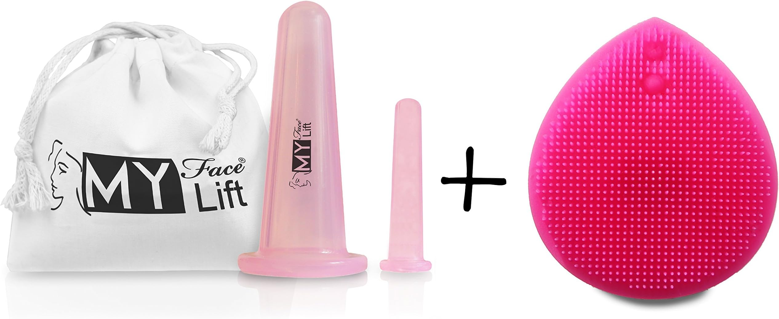 Stephanie Franck Beauty - firming face massager cupping set My Face Lift. Pink