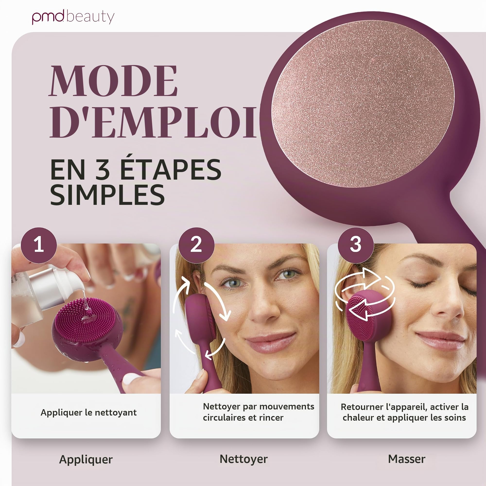 PMD Beauty Nettoyer Pro Berry 1 Unité