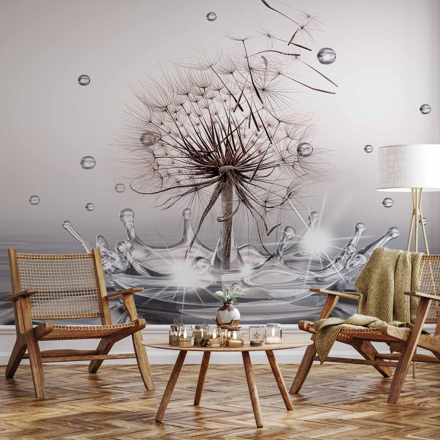 Papier Peint Adhésif Paysage 441x315cm Mural Décoration Feuille