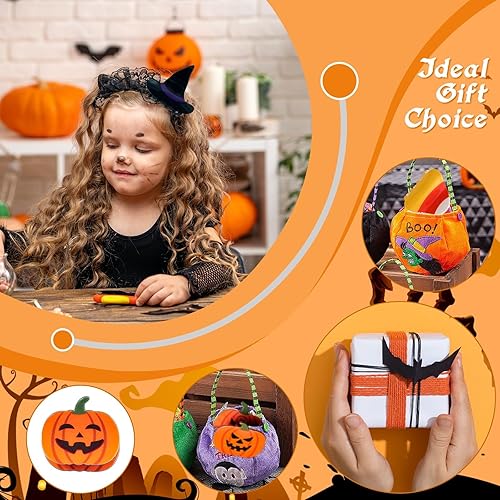 Miniatura 4 de 6 pinzas para el cabello de Halloween para niñas, fantasmas, calabazas, sombrero de bruja, lindo caramelo, cosplay, fiesta, estilo, accesorios para