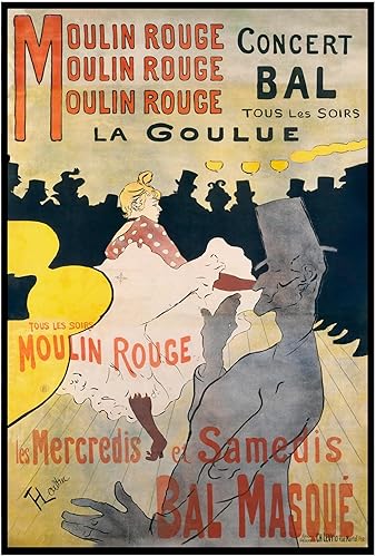 Lost Cabin Moulin Rouge Concert Bal La Goulue de Henri De Toulouse Lautrec  Impresión sin marco  Reproducción de pinturas de obras de arte finas