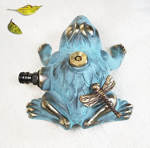 Miniatura 7 de Rociador decorativo de latón para césped y jardín, con una pequeña libélula en la parte posterior