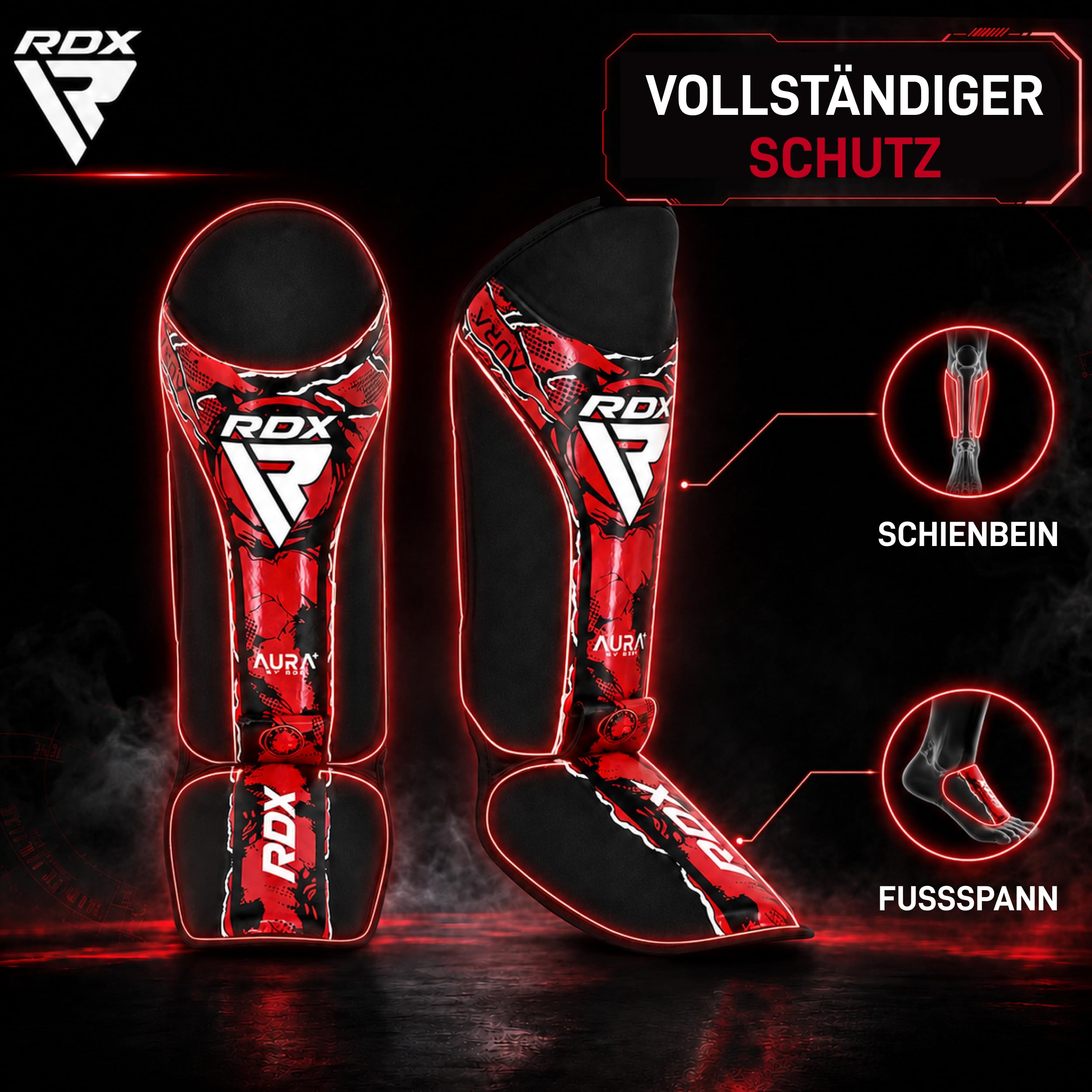 RDX Schienbeinschoner Aura F-17, Schienbeinschoner Kickboxen