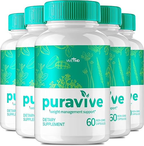 Puravive Cápsulas de control de peso premium, fórmula avanzada de método de arroz exótico Puravive con 60 cápsulas sin OMG, con Garcinia Cambogia,