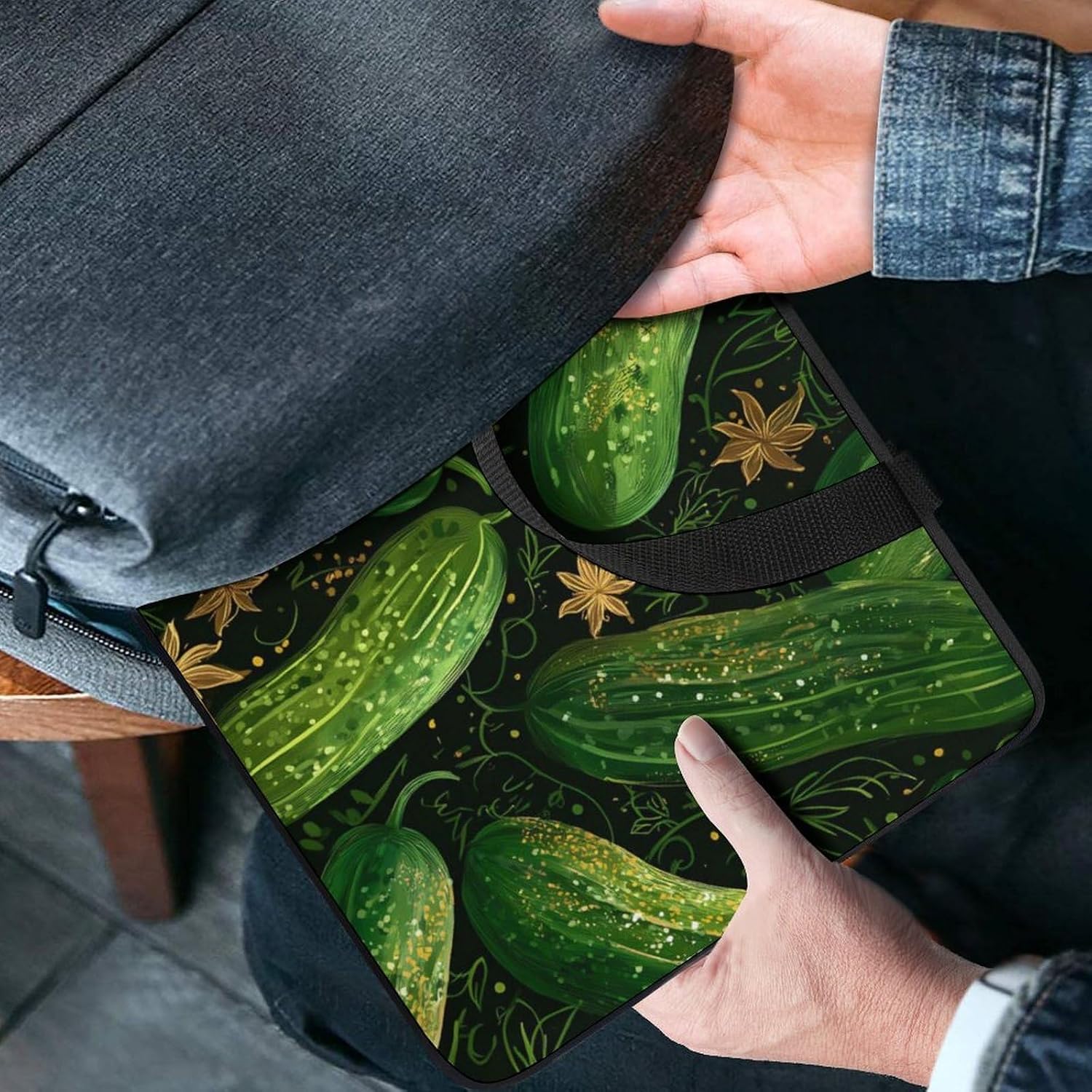 Pickle Cucumbers Laptop Sleeve Briefcase Bag 15inch image 4