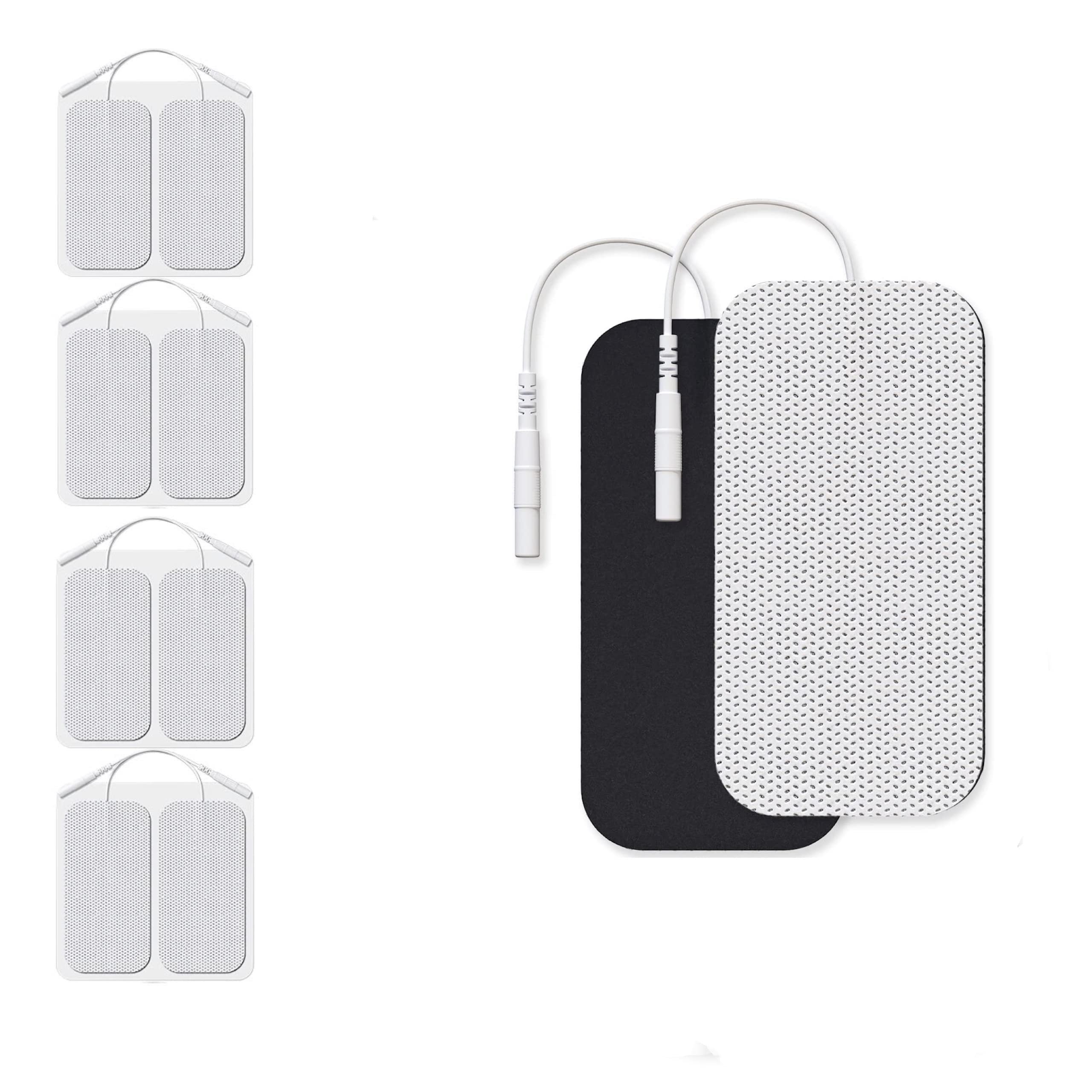 Syrtenty TENS Unit Electrodes Pads 2"x4" - 8 Pcs Replacement Pads Electrode Patches For Electrotherapy