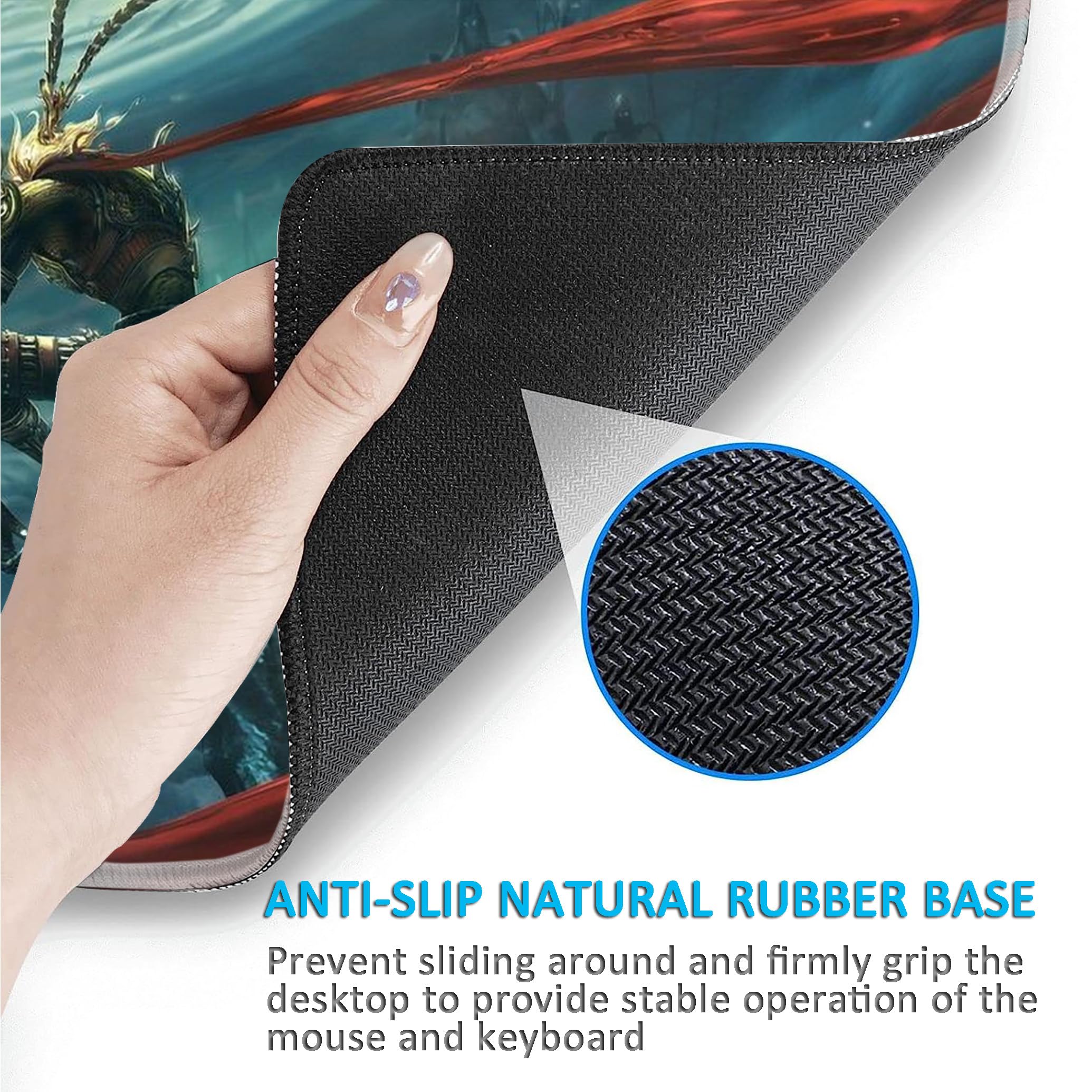 LL-COEUR XXL Gaming Tappetino per Mouse Pad Laptop Scenario Scrivania Mat 1000x500x3mm (WUKONG)