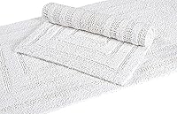 Vista 33 de Bedding Craft Alfombra de baño – 100% algodón, reversible, absorbente de agua, lavable a máquina, alfombra de baño suave para lado de la bañera, 17