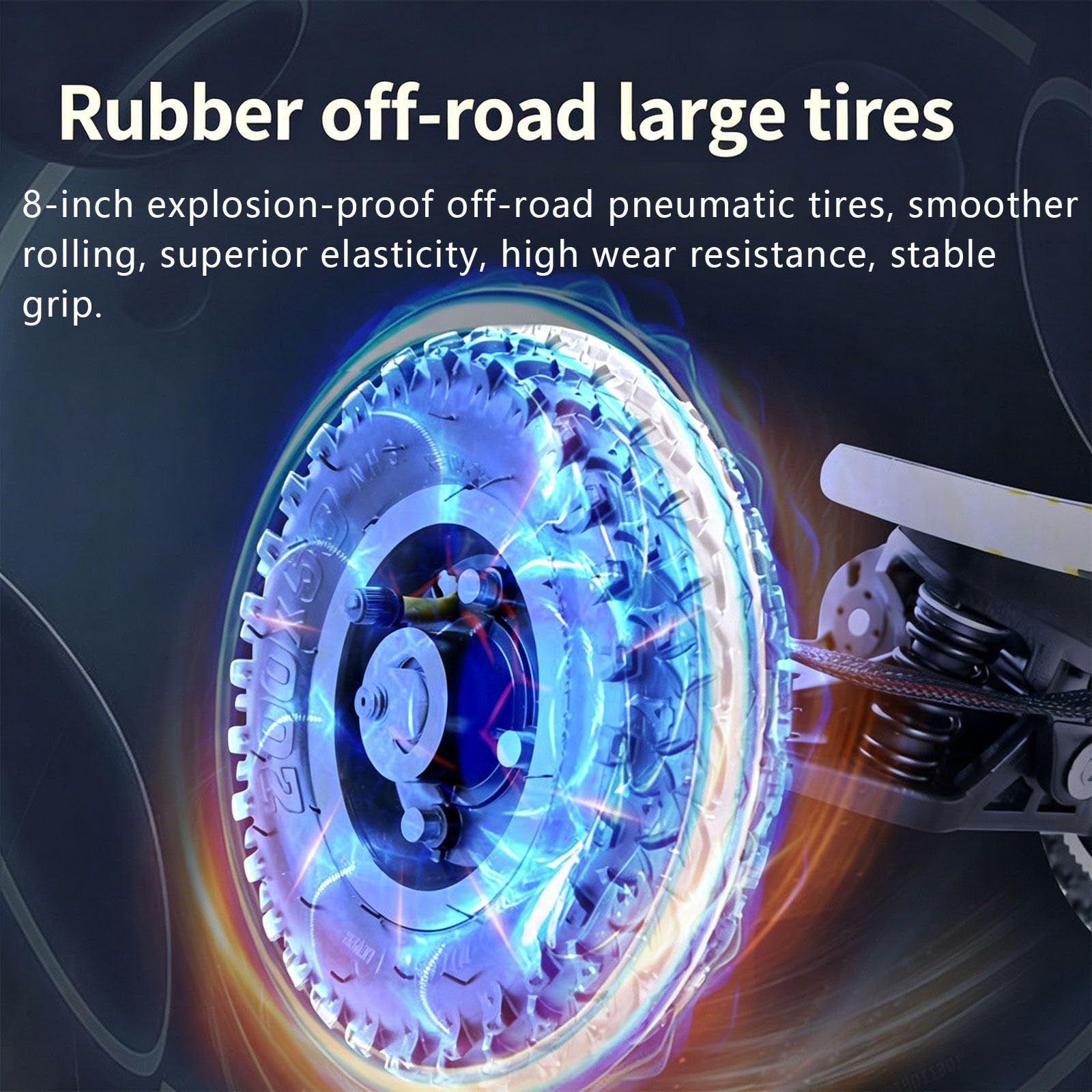 Longboard Skateboard, mountainboard Tout Terrain, Plateau 10 Plis, amortisseurs performants, Max 30 km Range at Steady 2nd Gear Speed, idéal Campus et trajets Routiers Rounded-Corners