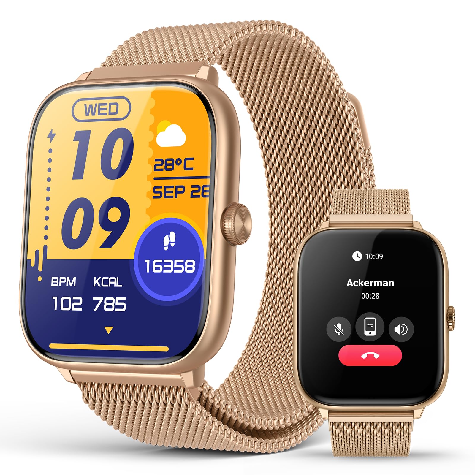 Luxury Rose Gold Smart Watch for Women