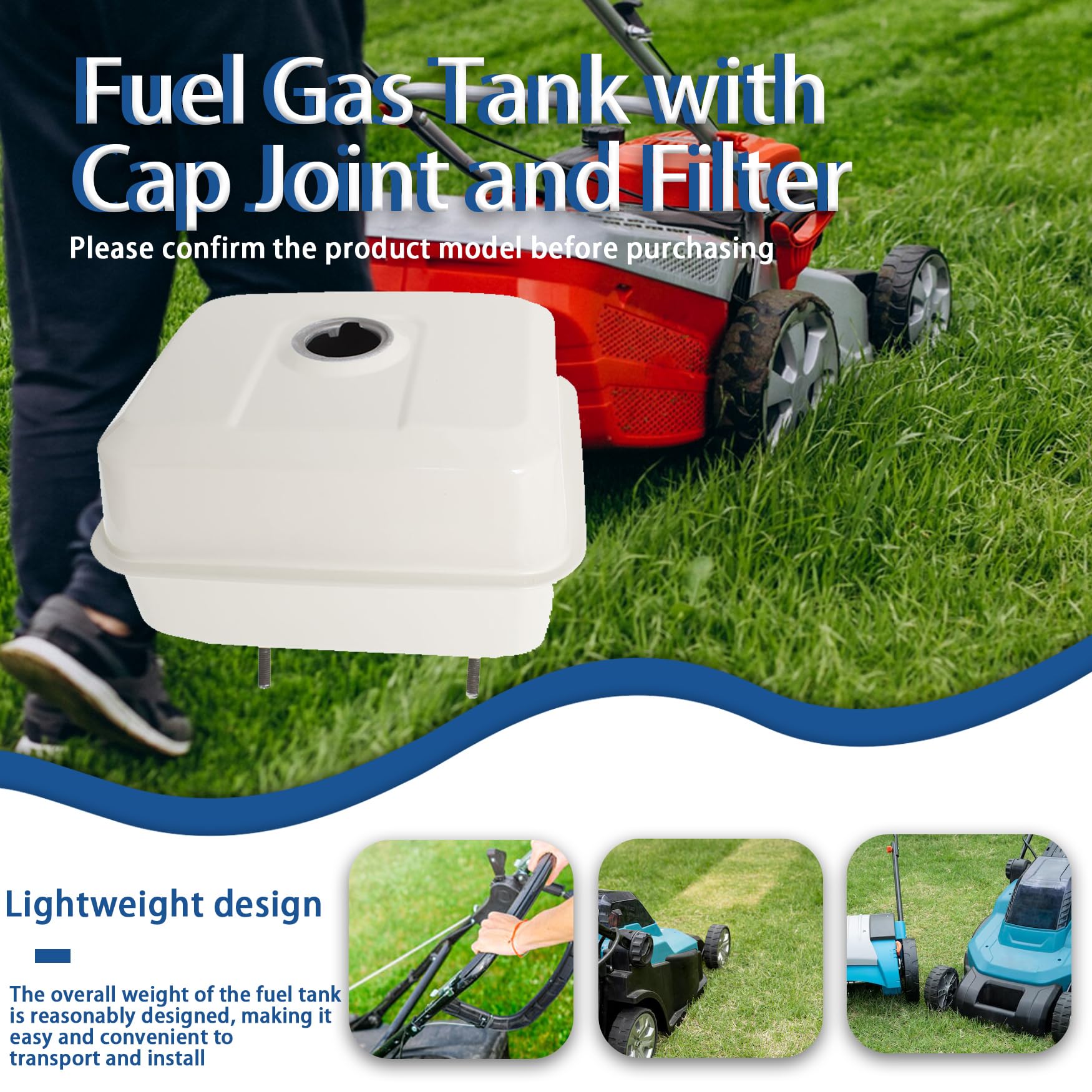 Amazon.com: WFLNHB Fuel Gas Tank with Cap Joint and Filter