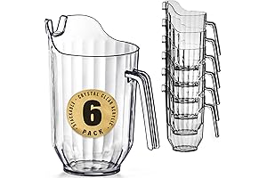 DecorRack 6 Polycarbonate Plastic Beer Pitchers