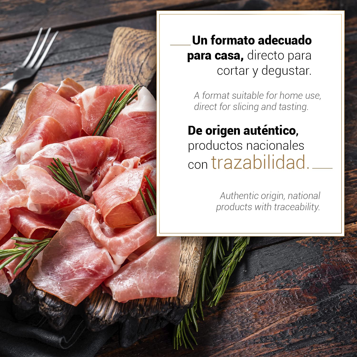 La Nevera Española | Paleta Curata, Porta Prosciutto, Coltello e Grembiule | Peso 4,5 KG | Curación Minima 10 Mesi | Prosciutto Comabu | Il Prosciutto della Nevera Española