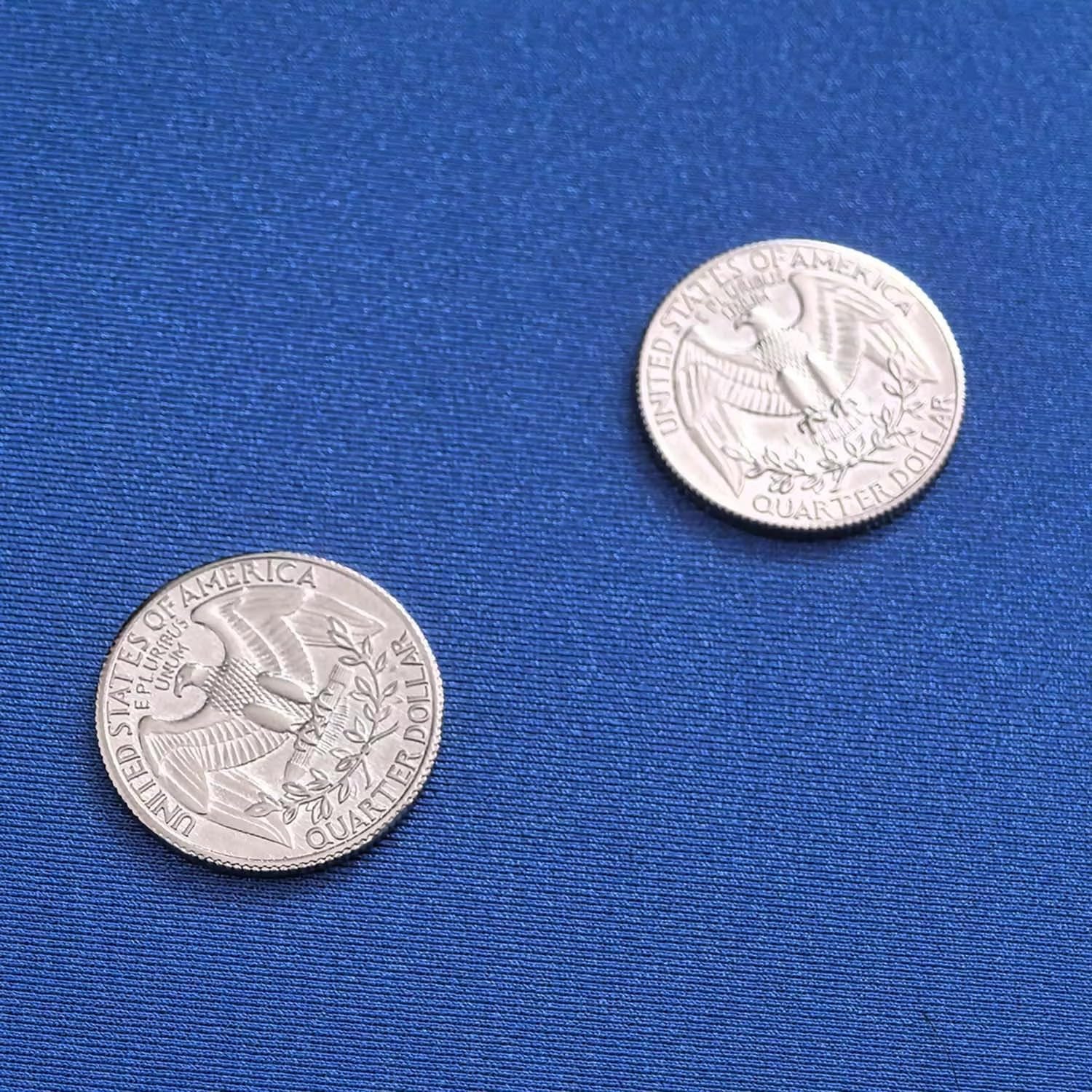 SUMAG 1 Pc Double Sided Quarter Dollar (Tails) Magic Tricks Close Up Illusions Gimmicks Magic Accessories Double Face Coin Guess Side