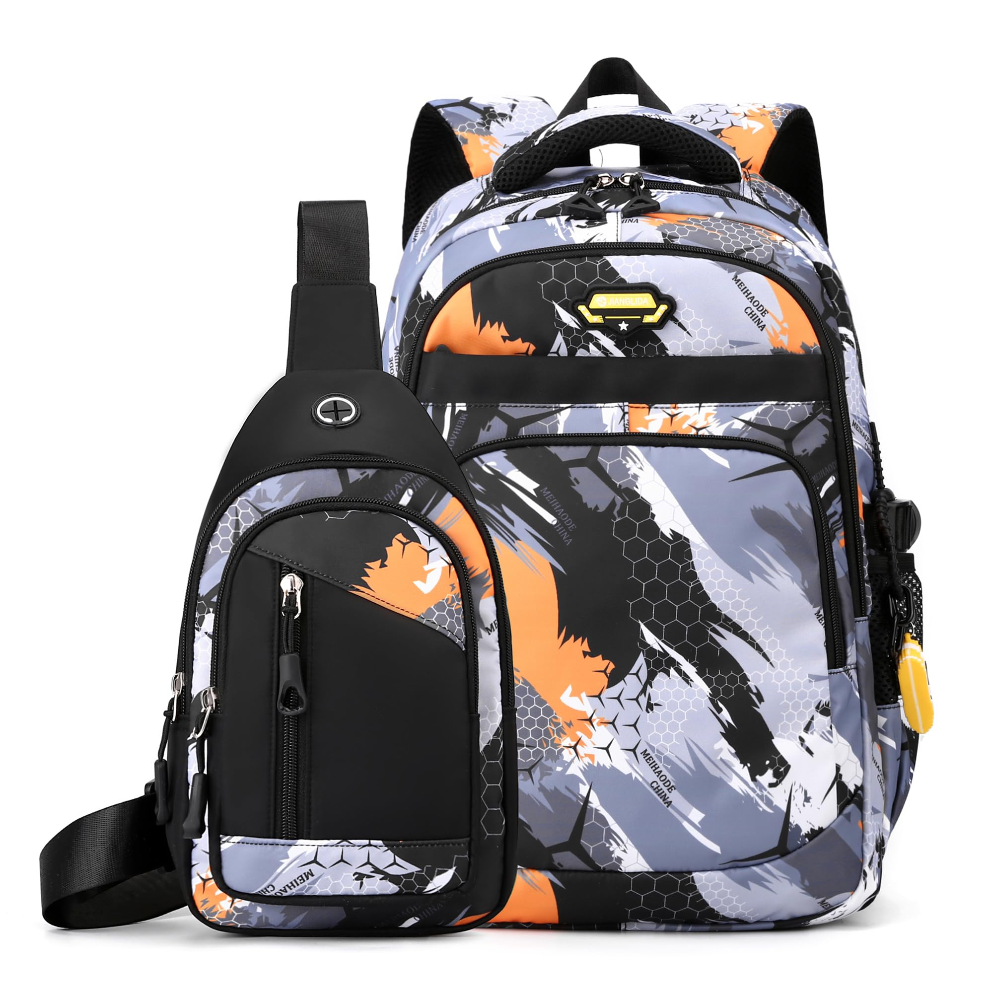 OKKID Middle School Backpack for Boys Gifts Student Bookbag High School Bags Teenage Boy Waterprpof Large Travel Backpack