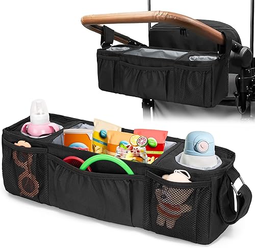 GRAOSO Bandeja de aperitivos para cochecito compatible con Wonderfold Wagon W4, consola para padres de fácil limpieza compatible con Keenz 7S+, GRAOSO Bandeja de aperitivos para cochecito compatible con Wonderfold Wagon W4, consola para padres de fácil limpieza compatible con Keenz 7S+,