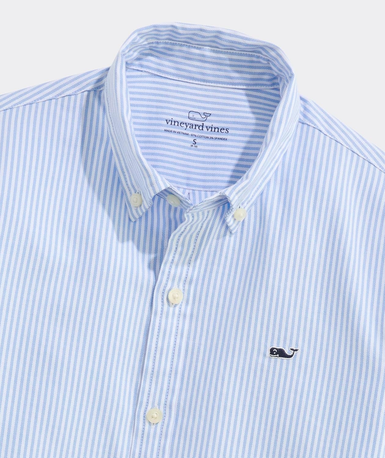 Vineyard Vines Boys Boys' University Stripe Oxford Shirt - Image 4
