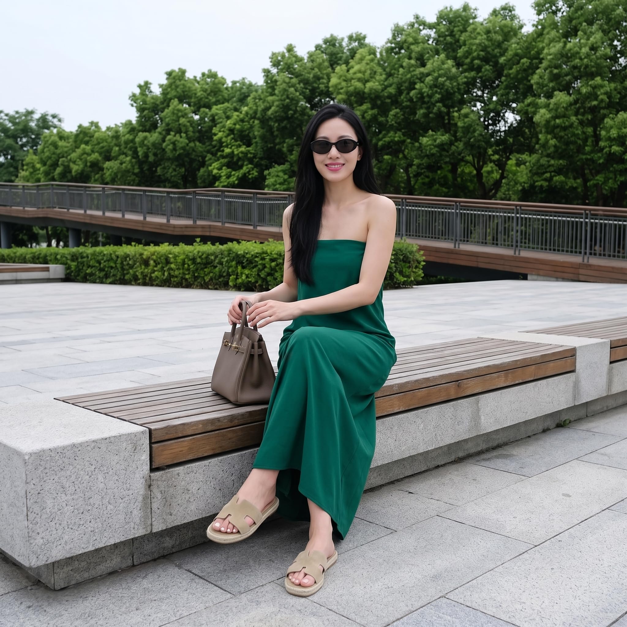 CUSHIONAIRE Avocado - Espadrillas da donna, tomaia in pelle scamosciata, con plateau avvolto in iuta e plantare imbottito