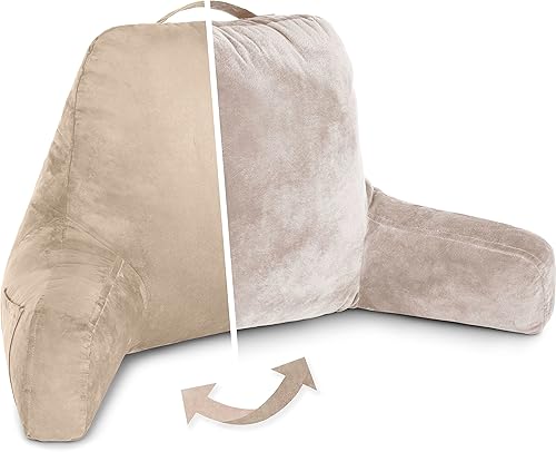 Miniatura 102 de Almohada Husband Chocolate, Almohada de lectura original para descanso en cama o silla, cojín grande de espuma viscoelástica triturada para el