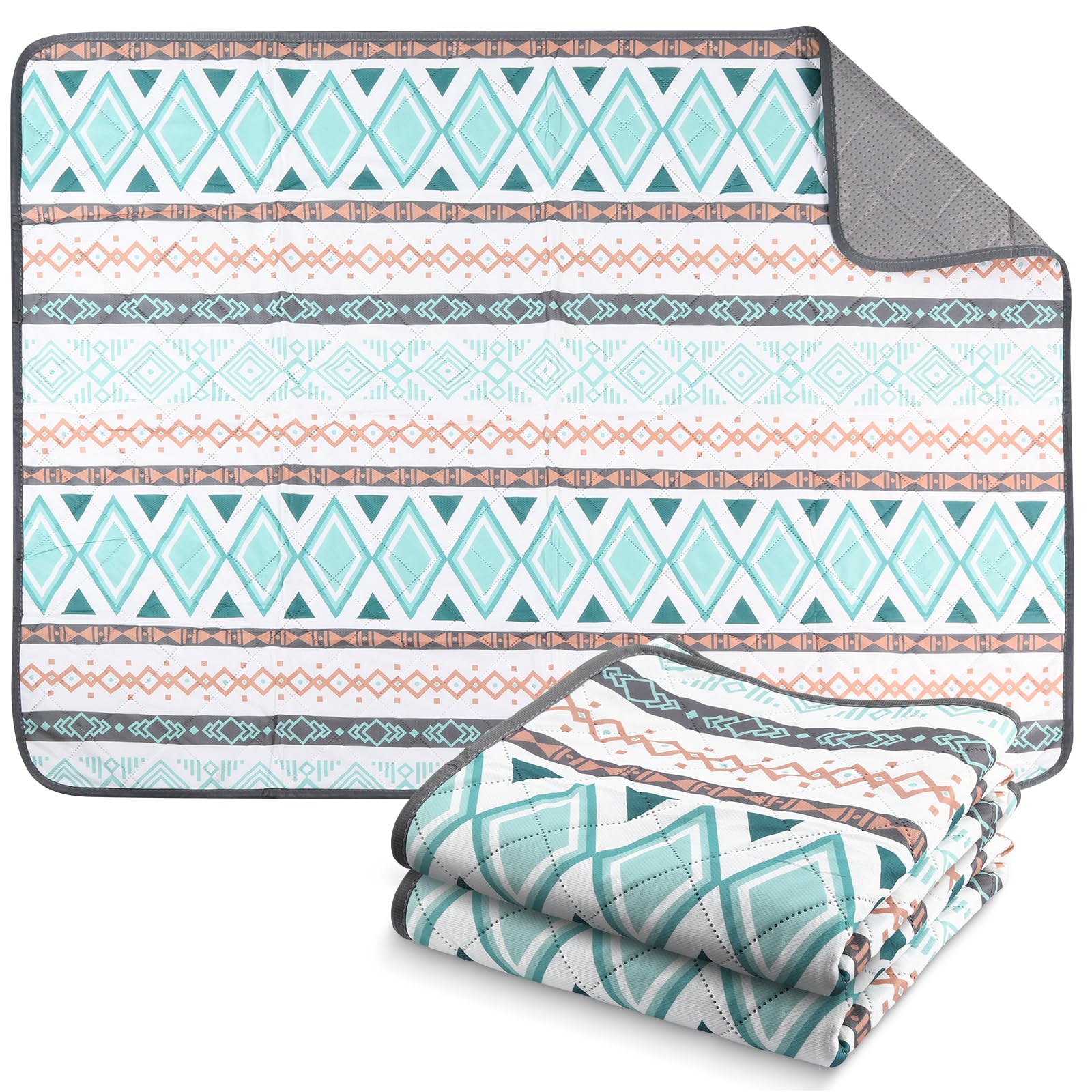 Luvore Reusable Puppy Pads 36"x48", 2 Pack Washable Puppy Pads, Super Absorbent Leak-Proof Non-Slip Dog Mat Pee Pads, Fast Drying Training Pads for Dog, Home, Playpens, Crates, Car, Green