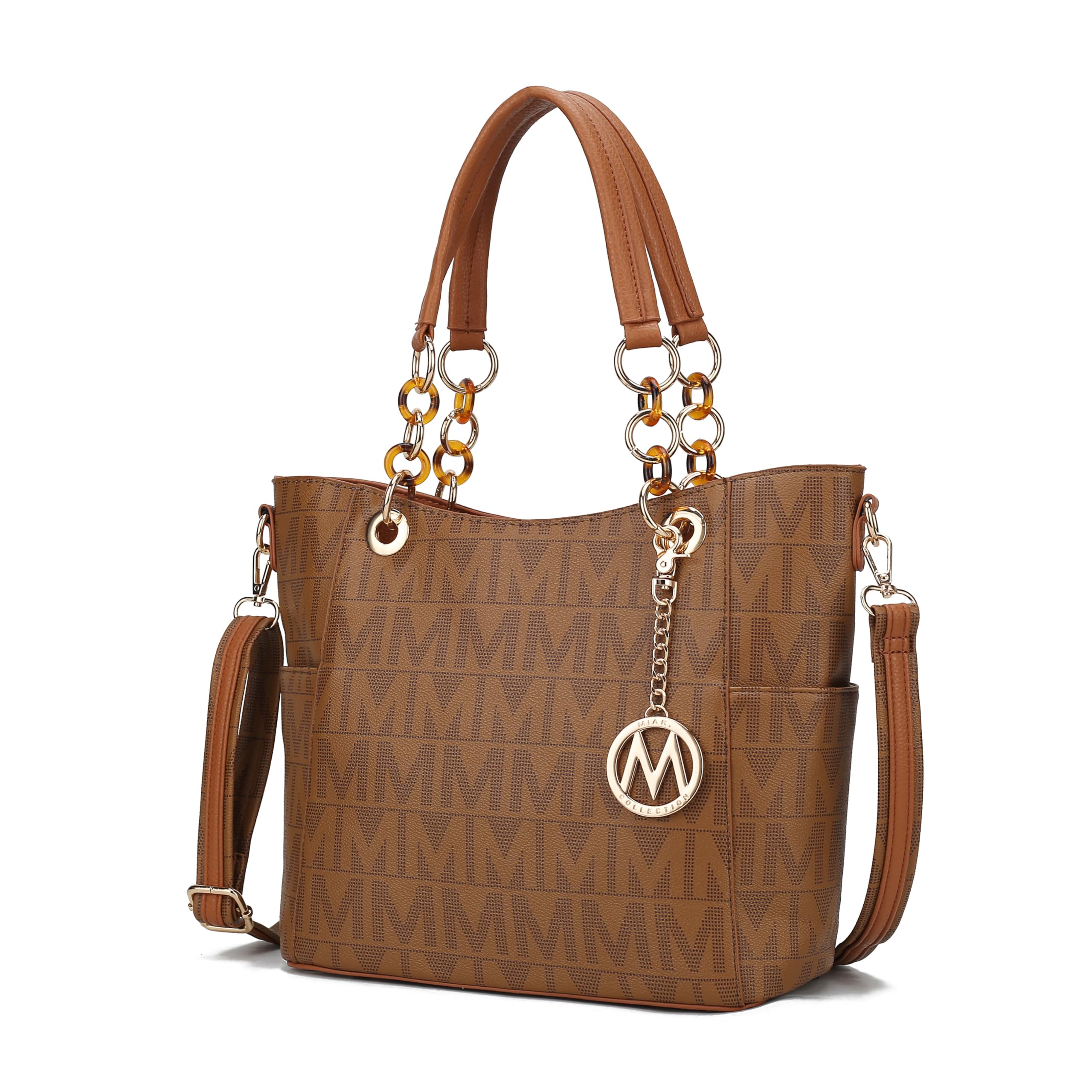 Shoulder Bag for Women, Vegan Leather Handbag Purse Top-Handle Crossbody Bag Tote Bag by Mia K