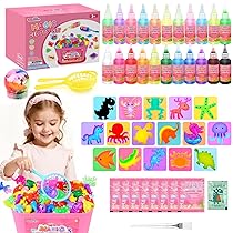 Dreamon Aqua Gelz Set 3D 53PCS, Magic Jelly Set Rosa con 22 Gel Colorati e 16 Formine, Giocattolo Creativo DIY per Bambine 3+ Anni, Regalo Perfetto Educativo