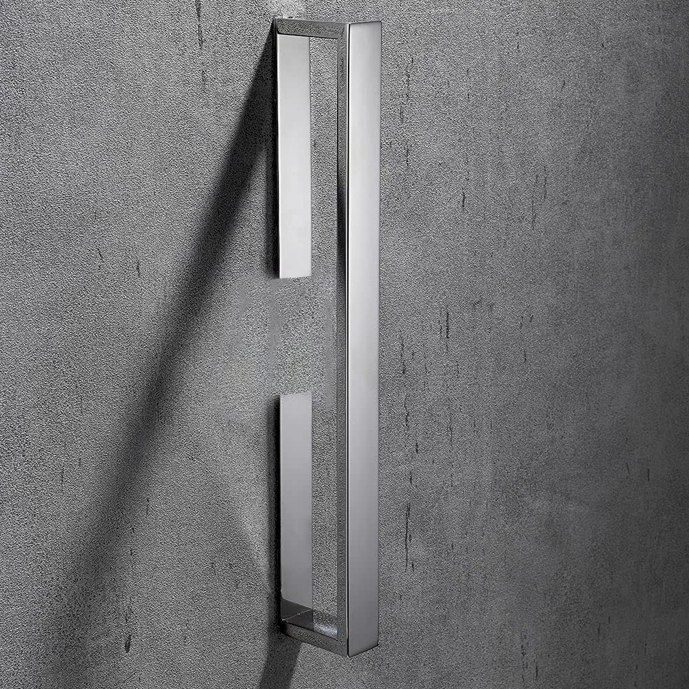 Portasalviette Autoadesivo per Bagno SUS304 in Acciaio Inox Anello per Asciugamani per Bagno e Cucina Senza Forare 30cm (Cromo, 30CM)