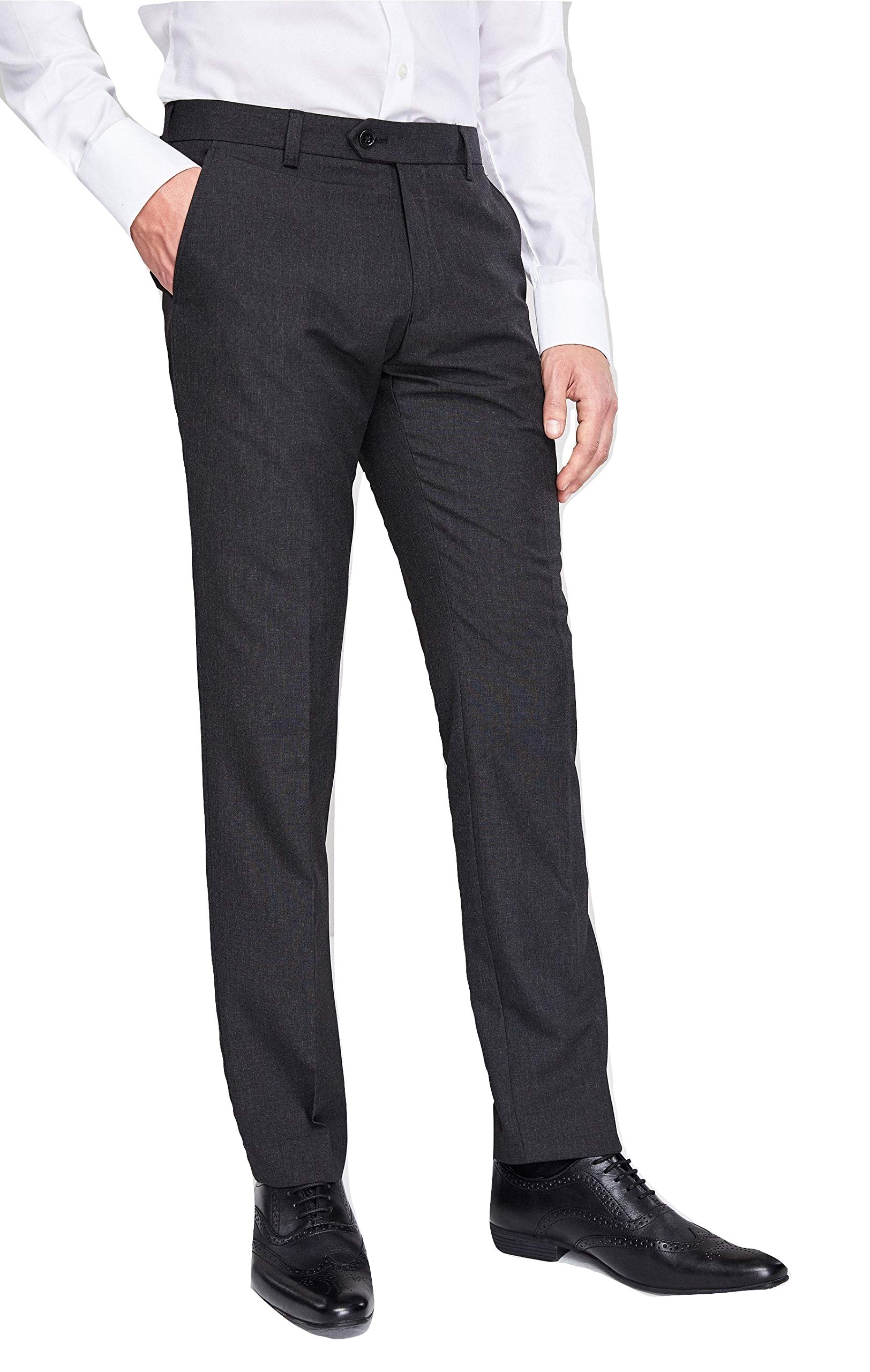 Smart Classic 34L SF Trouser (W34/ L 33", Charcoal) …