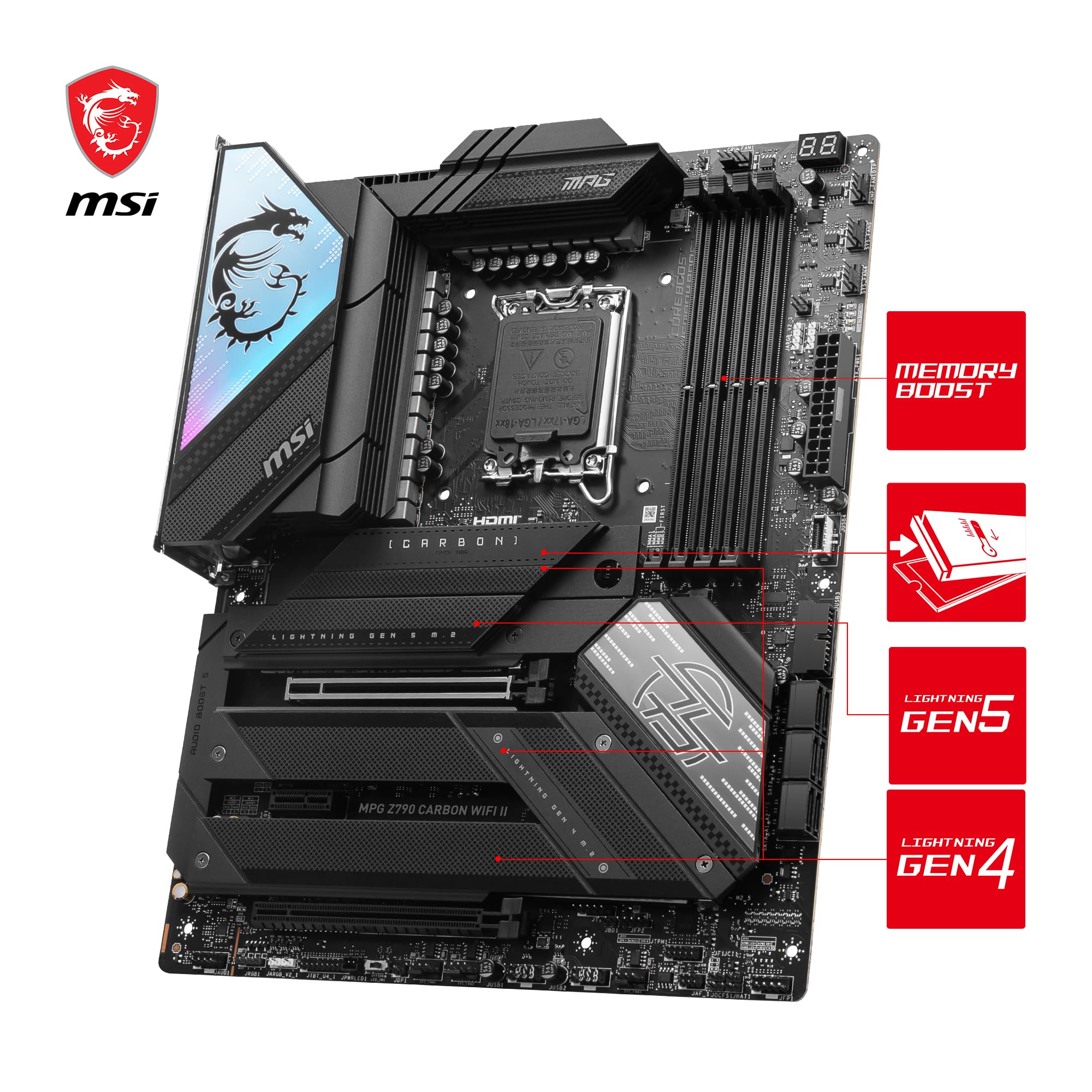 Intel Core i9-13900K＋MSI Z790CARBON WIFI MSI MPG Z790 Carbon WiFi