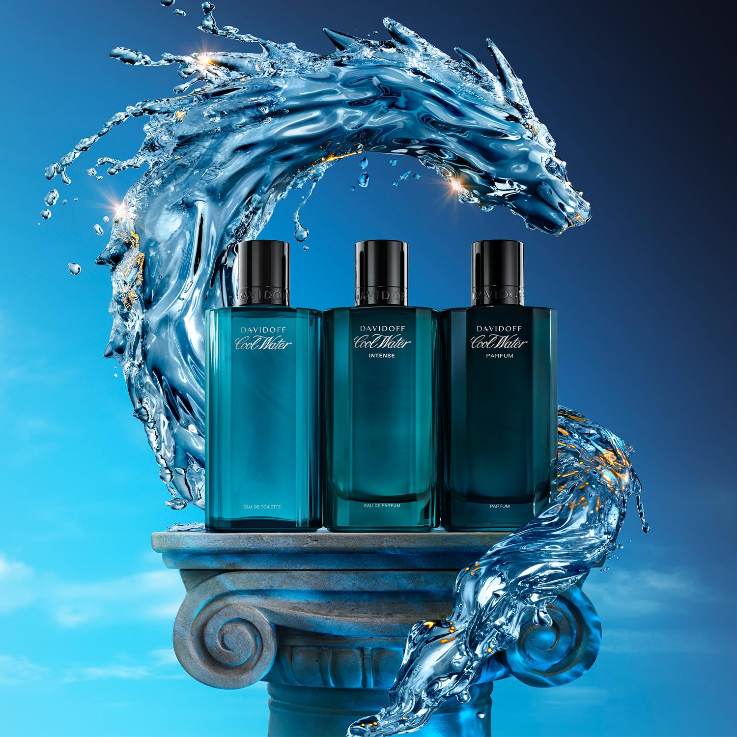 Davidoff Cool Water Eau de Toilette para Hombre ; Fragancia aromática masculina, fresca y con notas de cilantro, menta y lavanda ; Intensidad media ; 200 ml