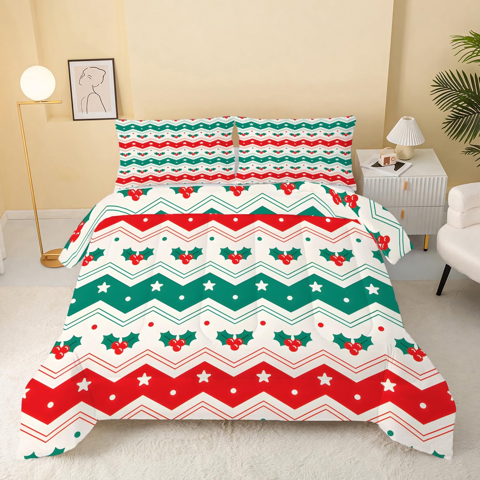Couette sans housse 220x240 rayures orange pour un lit 2 personnes douillet