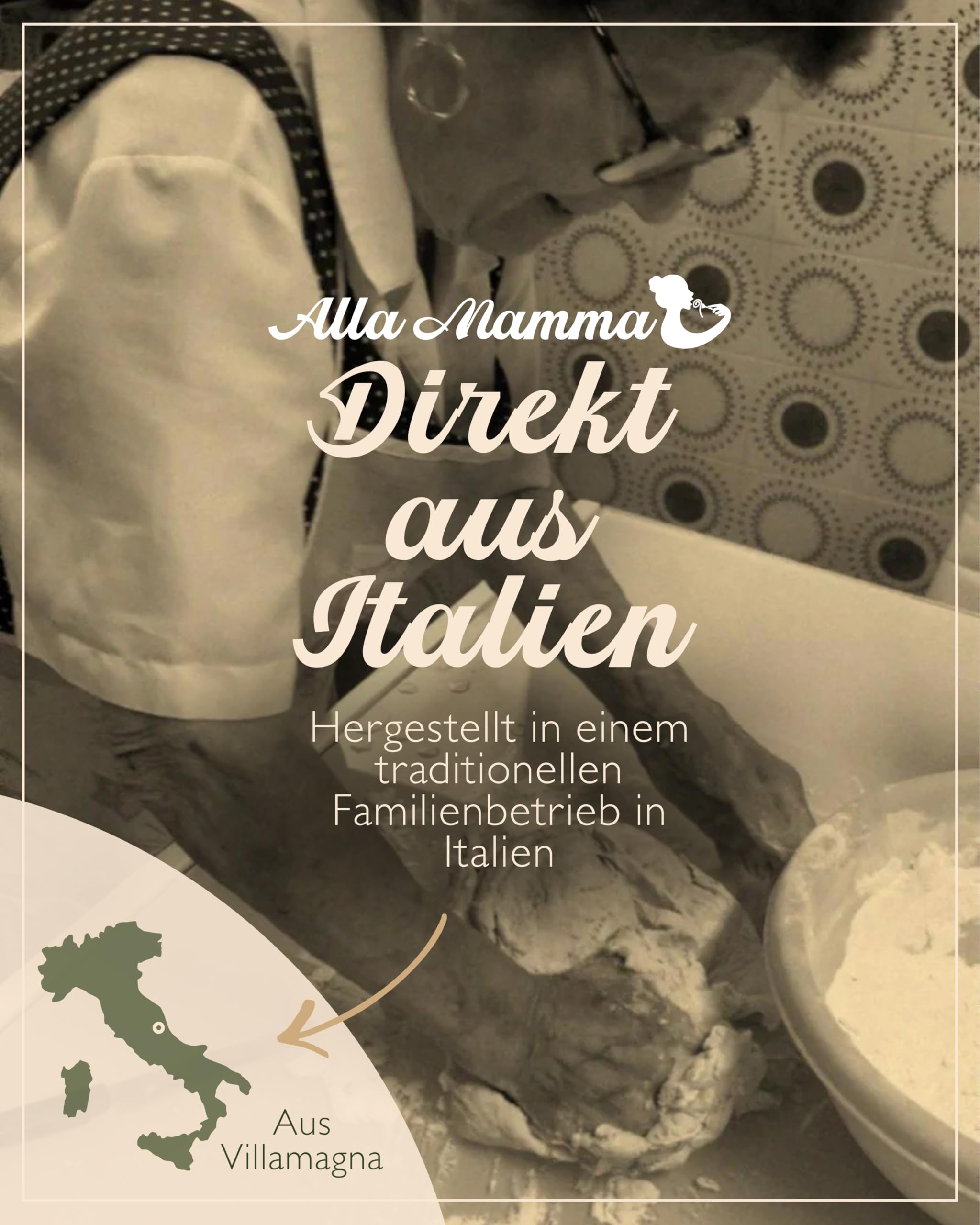 Alla Mamma Black Beauty Espresso I 1000g Ganze Kaffeebohnen I Italienischer Kaffee I 100% natürliche & authentische Espressobohnen I Arabica & Edelrobusto I Ideal für Siebträger, Vollautomat & Mokka