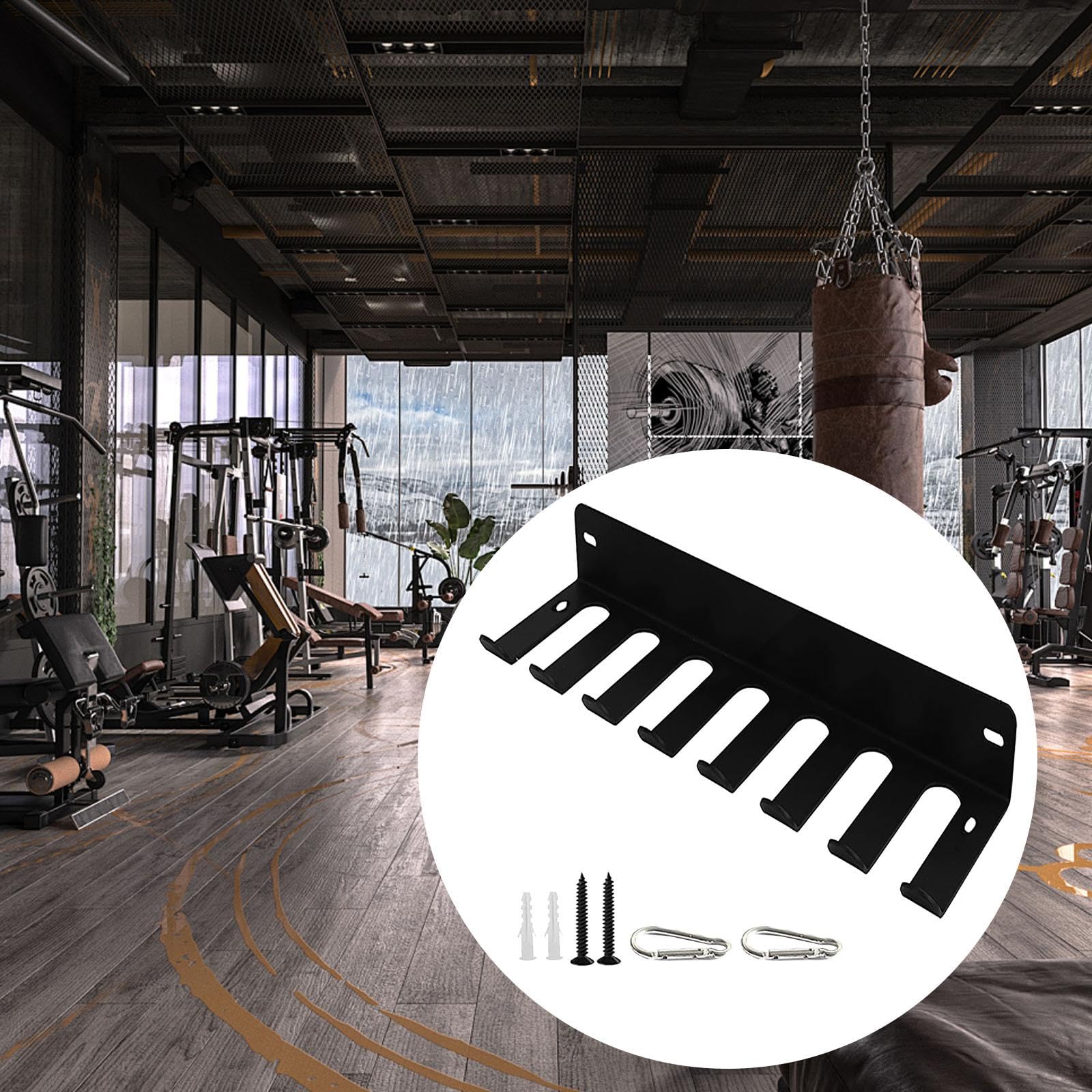 Home Gym Storage Rack Organizer Supplies Wandaufhänger Fitnessgeräte Regalhalter für Küche Badezimmer Hanteln, kurz