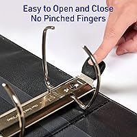 Vista 3 de Avery Carpeta antiadherente resistente, referencia EZD, 3 pulgadas, azul marino (79803)