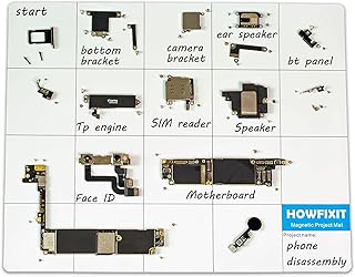 HowFixit Magnetic Mat Auxiliary Tool for disassembling Electronics, Laptop, Smartphone, Game Console, iPhone, iPad, etc.