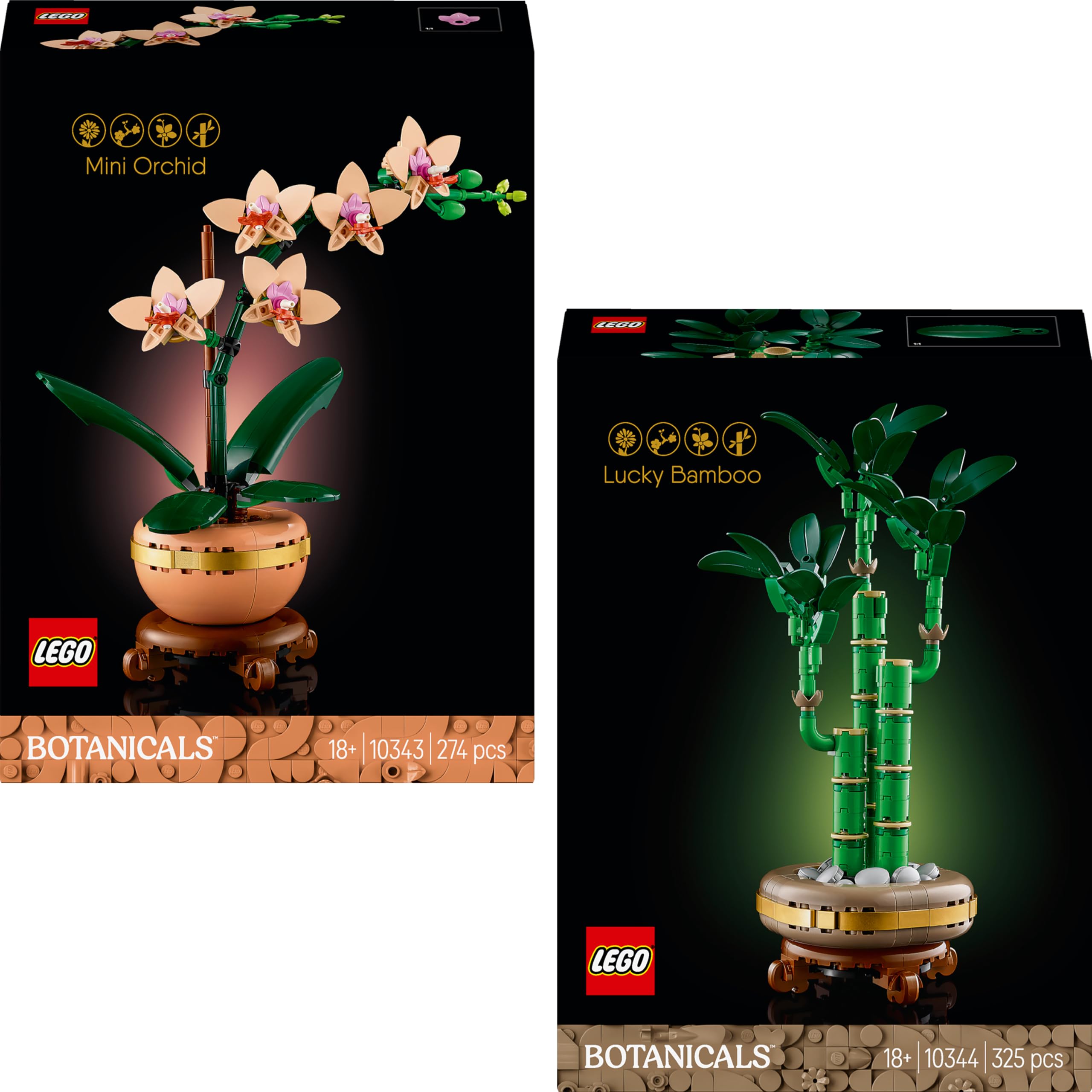 Lego Mini Orchid & Lucky Bamboo: Lego Bloemen Noviteiten Combi