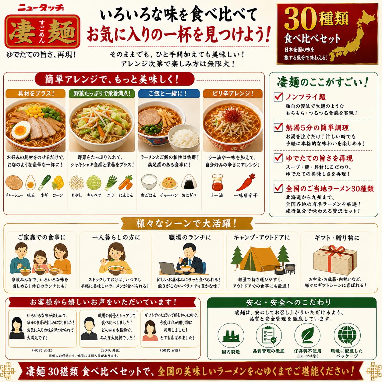 ご当地ラーメン　カップ麺 詰め合わせ　28個セット Amazon.co.jp: カップ麺 詰め合わせ 箱買い ヤマダイ 凄麺 カップ