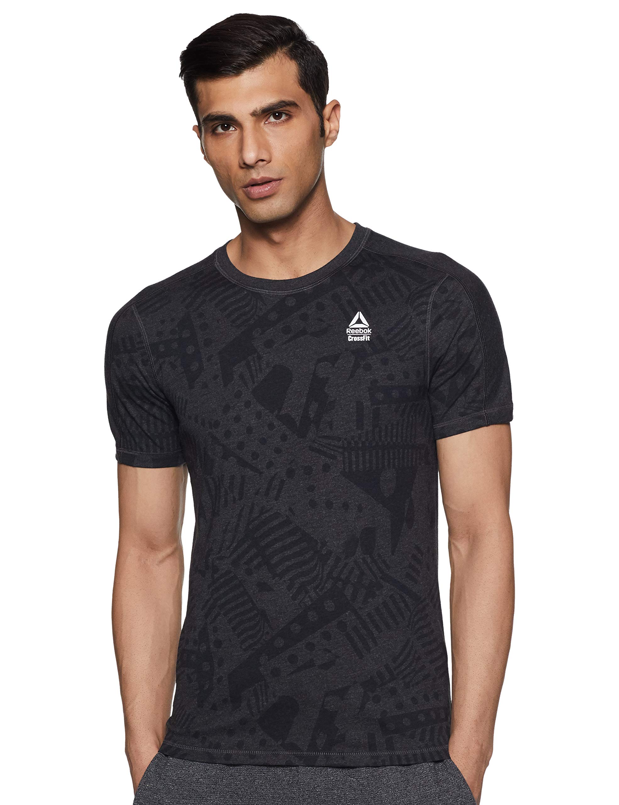 ReebokMen's Cf Move Tee - Print Short0Sleeved T-Shirt