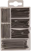 Hillman 591511 Small Finish Nail Kit, 150-Pack Silver - Assorted Sizes for Trim, Countersinking & Finishing Work