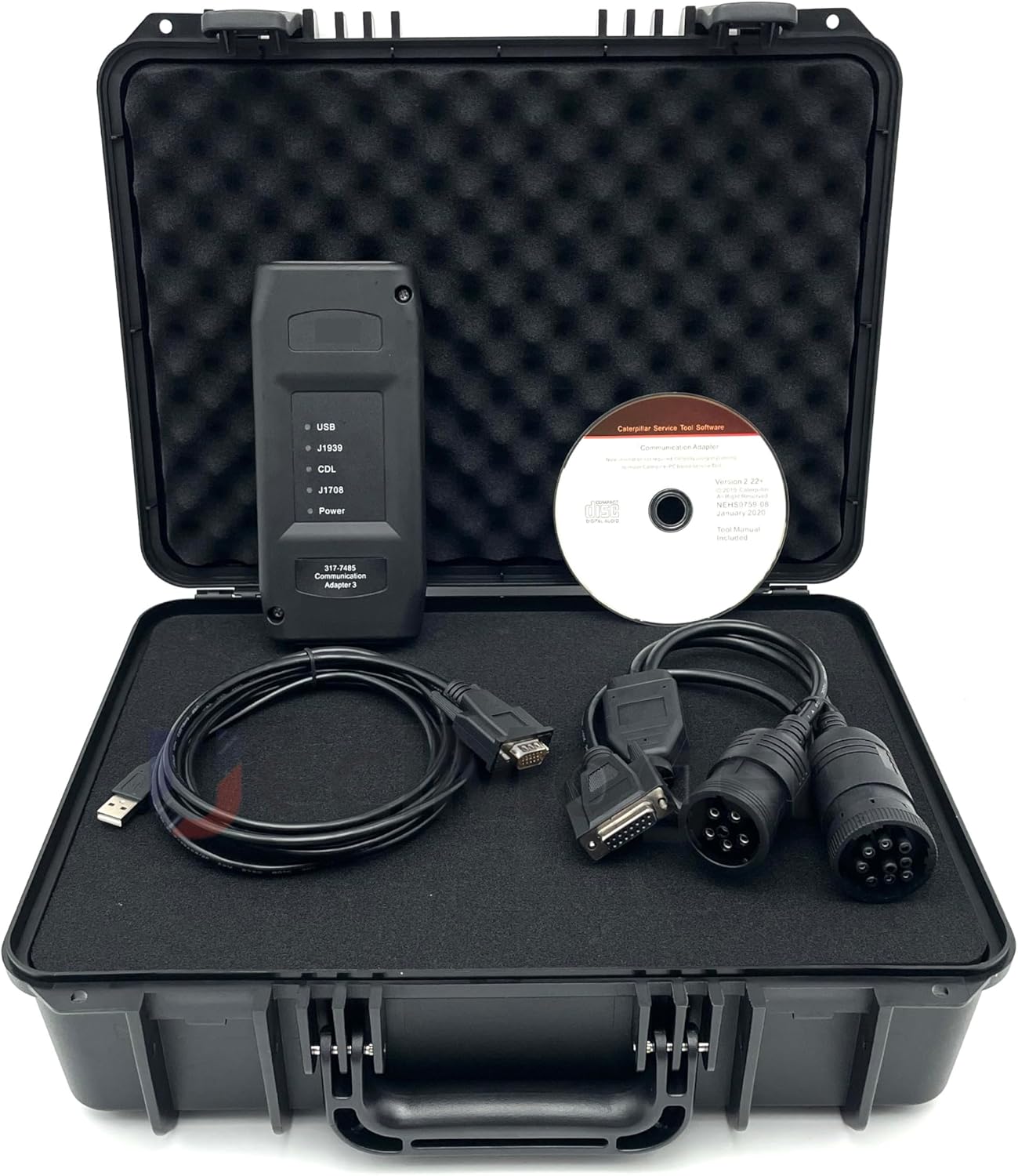 317-7485 Diagnostic Tool for Cat ET3 Communication Adapter for Caterpillar Truck Excavator Engines with 2019C 6+9+14 Pin Cable (ET3)