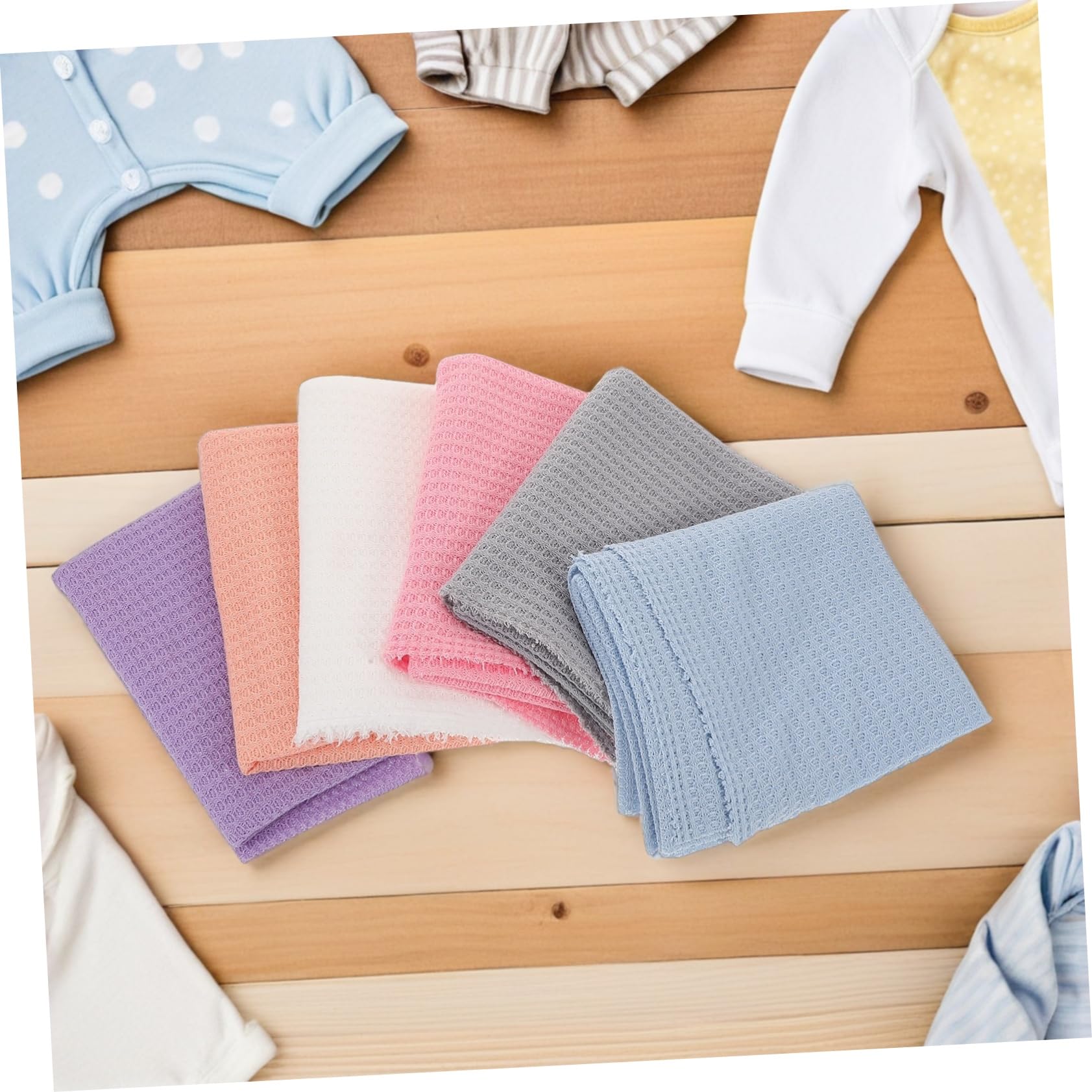 6 Mantas para Fotografía De Recién Nacidos: Mantas De Color para Bebés - Elásticas para Recibir - Sesiones Fotográficas para Baby Showers Y Niños Pequeños