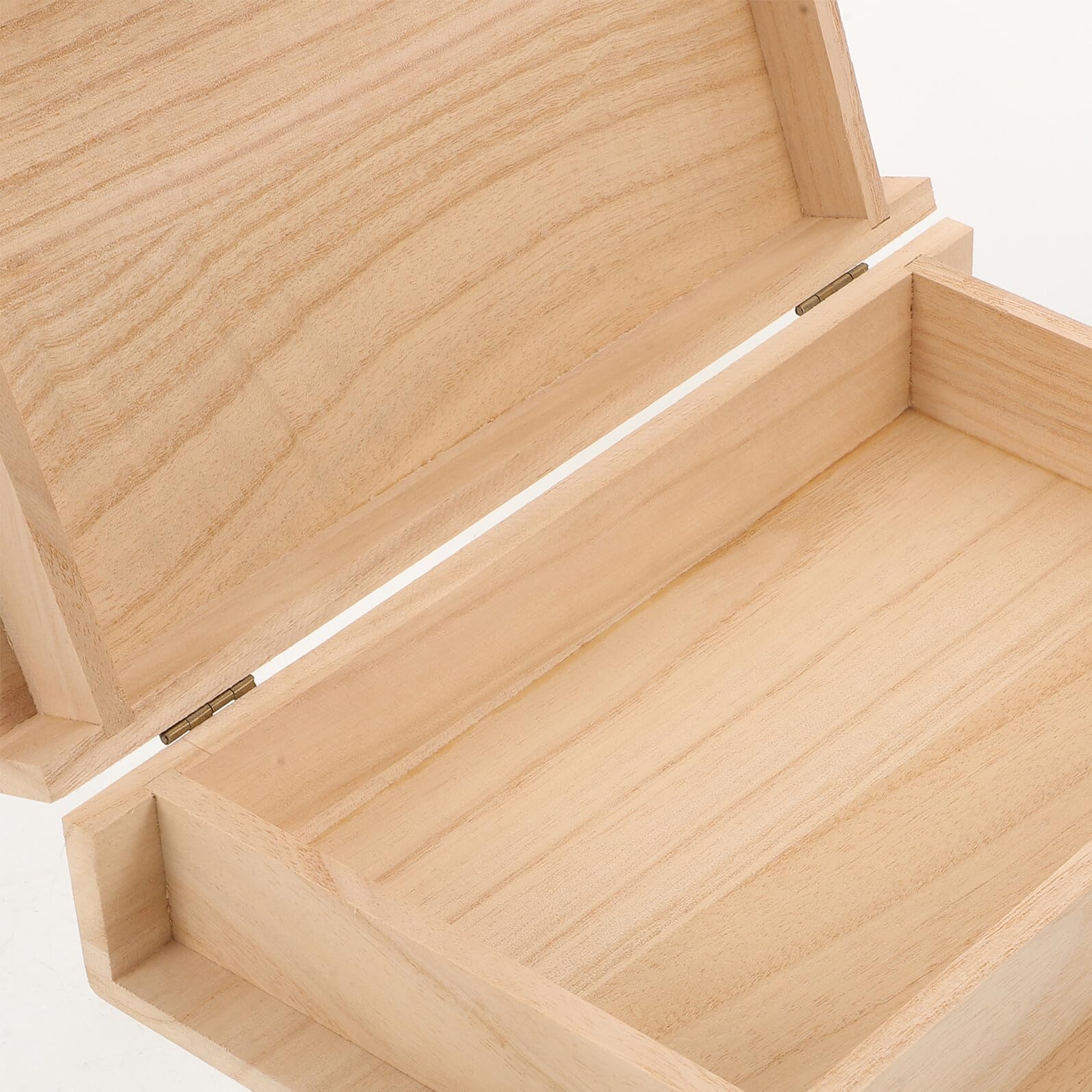 2 Szt. Drewniane Pudełko Na Biżuterię w Kształcie Książki Drewniana Skrzynia Ze Skarbami Beige