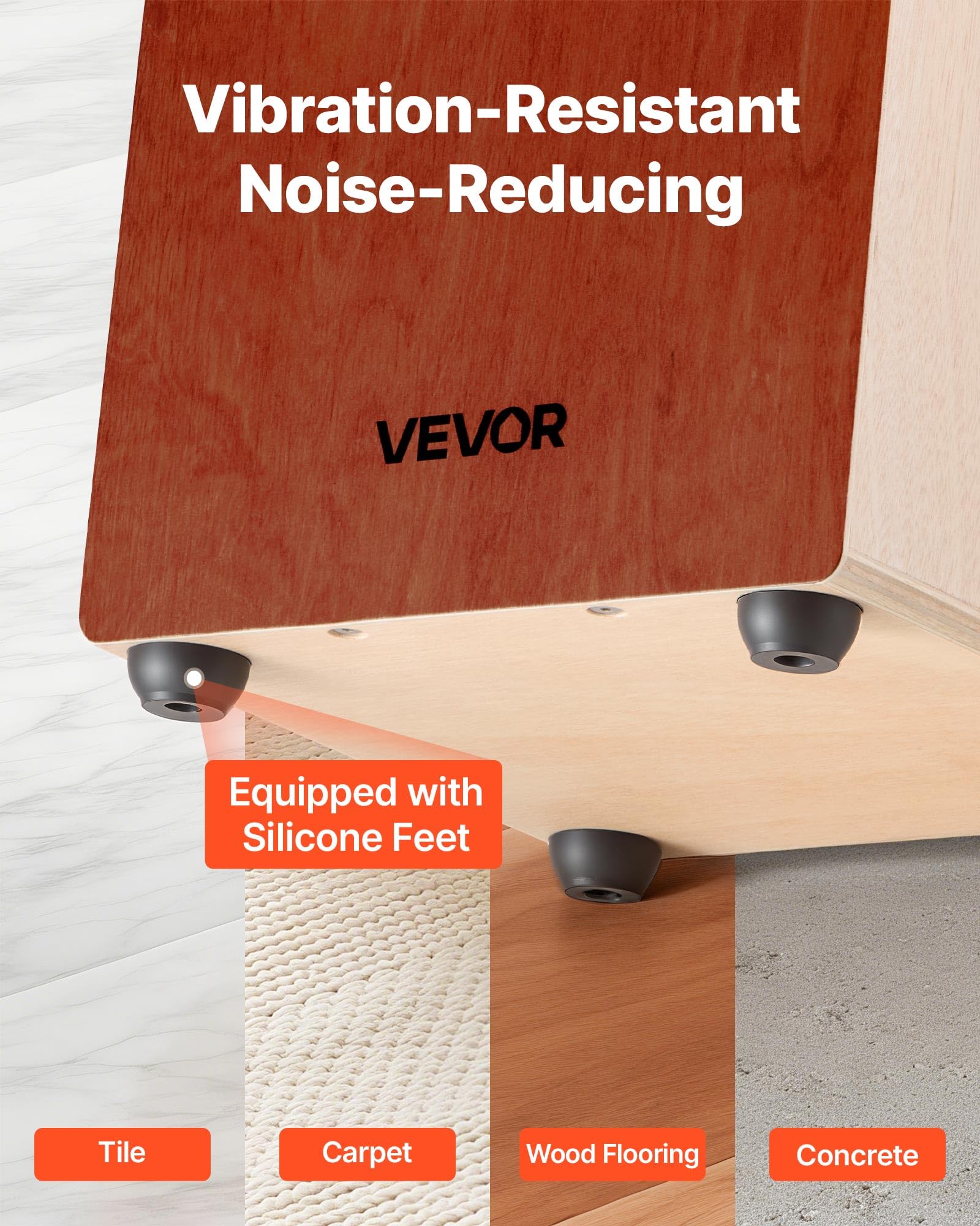 VEVOR Cajon Box Drum, Con Corde per Chitarra Interne, Scatola di Percussioni in Legno Leggera, Strumento Musicale Portatile in Legno di Betulla con Borsa da Viaggio, 30,5 x 30,5 x 43,2 cm