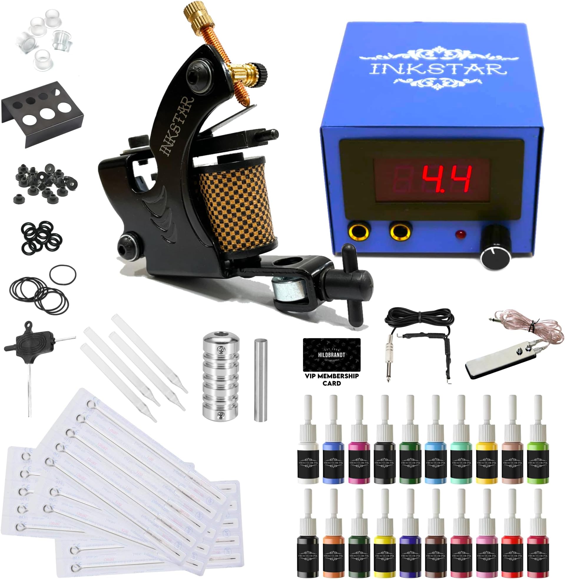 Tattoo Kit Inkstar Tattooing Set (Venture B + 20 TrueColors)