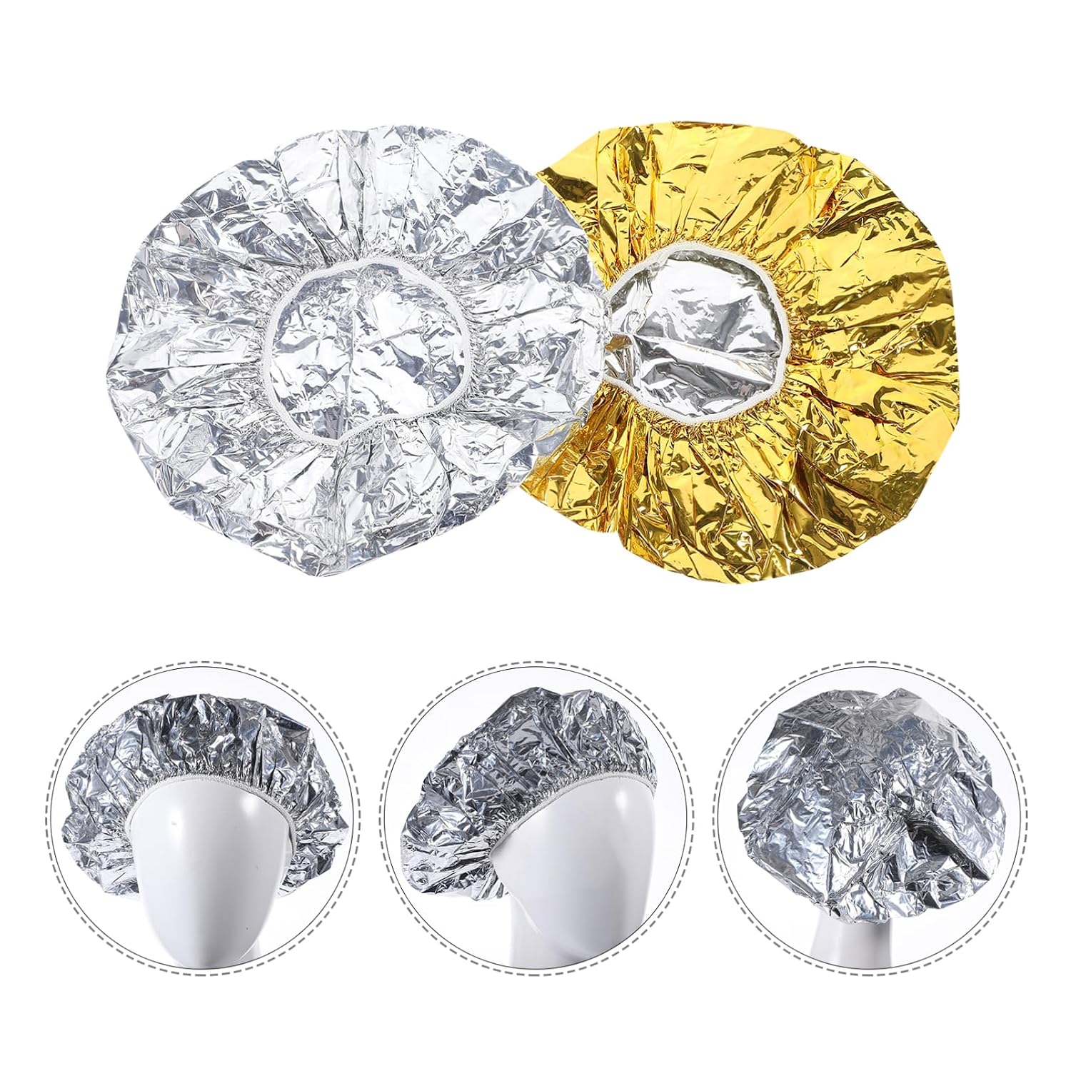 MERRYHAPY Insulated Hat Aluminum Foil Deep Conditioning Heat Cap for Women Hairdressing Barber Accessories