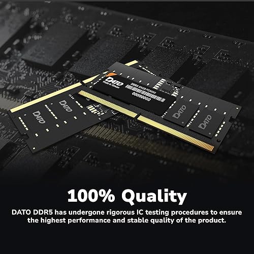 Miniatura 7 de DATO DDR5 SODIMM 64GB Kit 32GBx2 Laptop RAM 5600MHz PC5-44800 CL46 1.1V 262-Pin Non-ECC Unbuffered dimm, módulo de memoria portátil