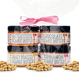 Nutty Novelties Sweet Sampler Peanut Butter Gift Pack - Honey Roasted, B...