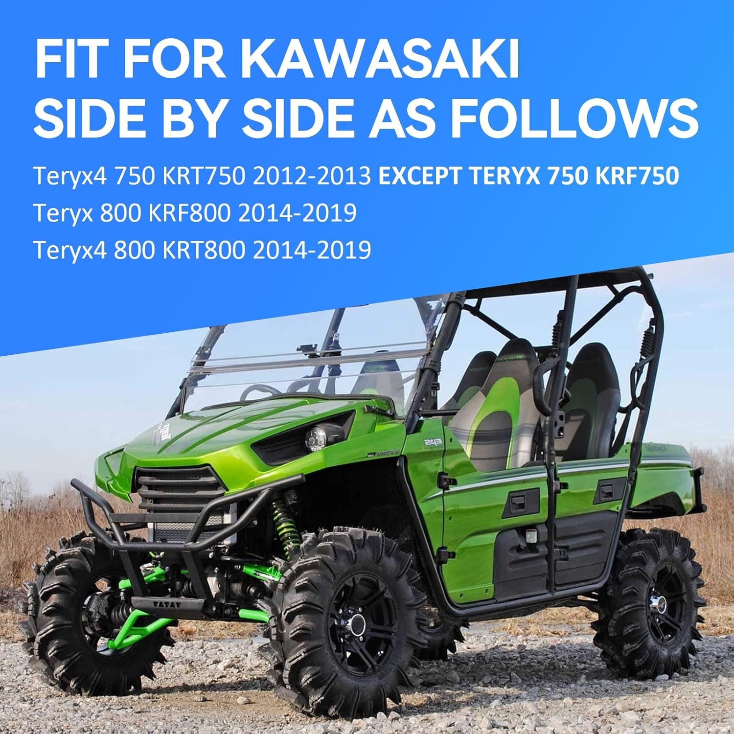 M MATI Front Left Right Brake Calipers & Pads for Kawasaki Teryx 800 KRF800 Teryx4 750 800 KRT 750 800 43080-0165 43080-0166